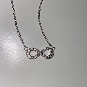 Lord & Taylor Sterling Silver Infinity Necklace